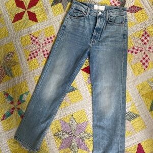 MOTHER High Waisted Blue Denim Jeans
